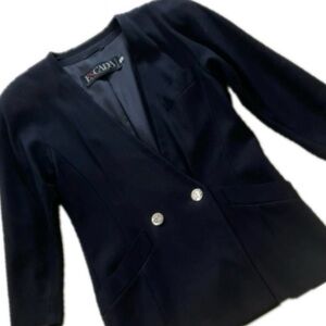 Escada Navy Blue Blazer Tailored Suit Jacket
